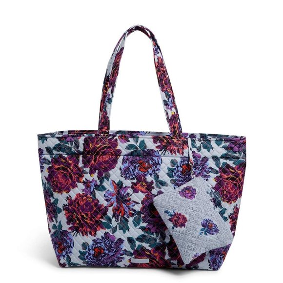 Vera Bradley Bags Vera Bradley Grand Tote Set In Neon Blooms Poshmark